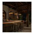 Thatched Straw Cone Pendant Shade, second view