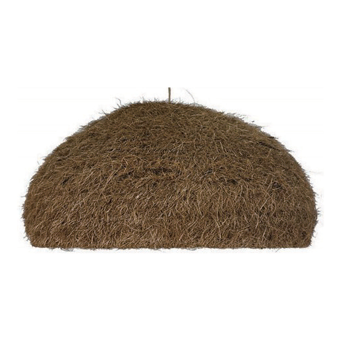 Thatched Straw Dome Pendant Shade, 17.7" x 8.9", shown on white