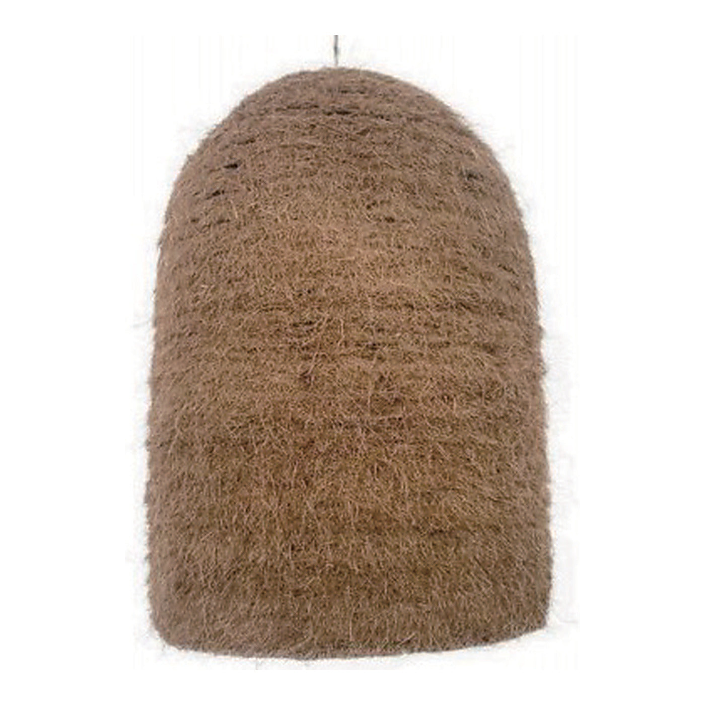 Brushed Straw Bell Pendant Shade, 13.8" x 19.9", shown on white