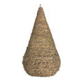 Coiled Straw Teardrop Pendant Shade, 7.1