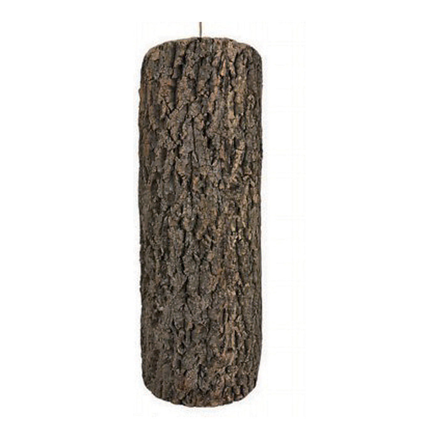 Slim Bark Log Pendant Shade, 4.7" x 19.7", shown on white