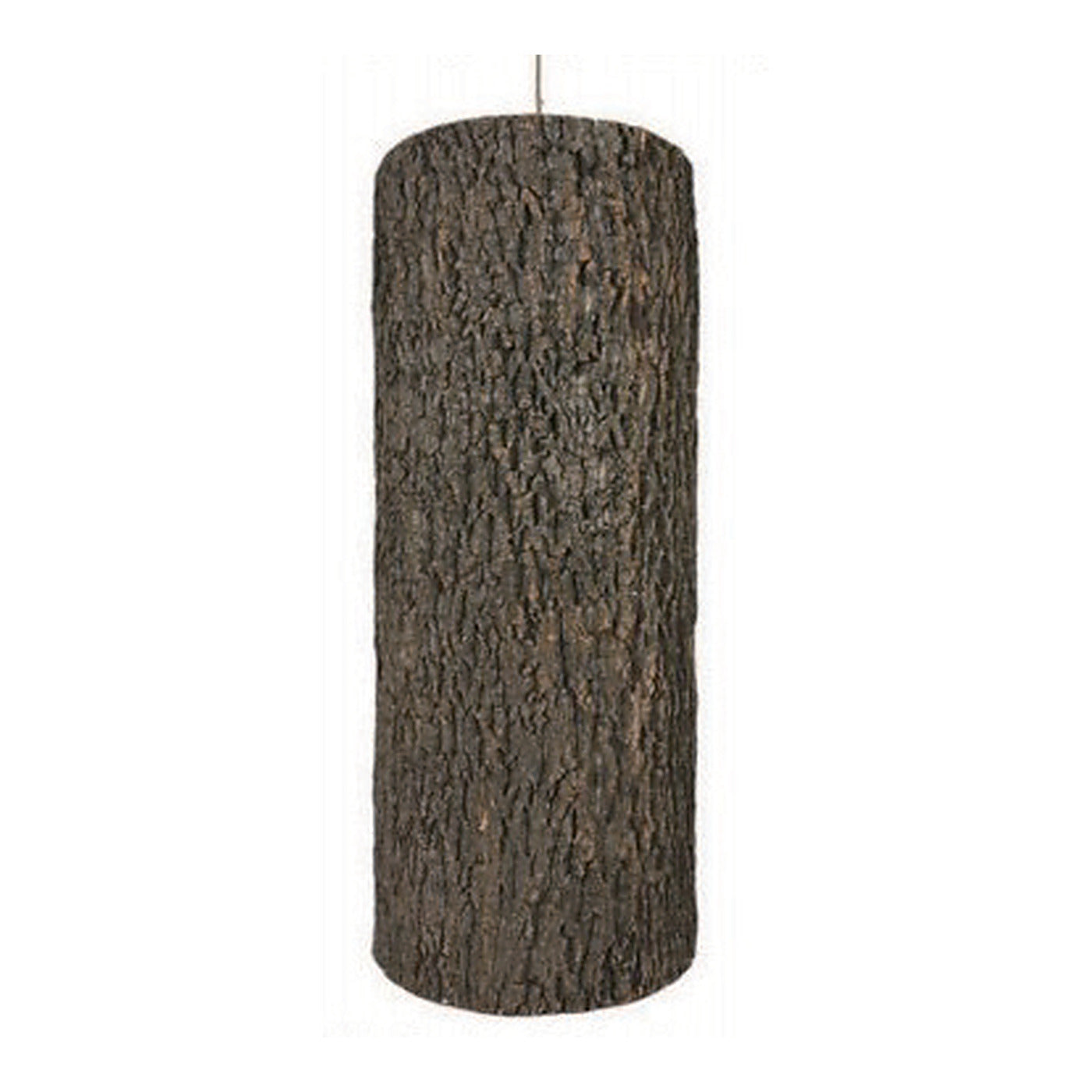Bark Cylinder Pendant Shade, 12.6" x 29.9", shown on white