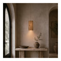 Timber Rod Cylinder Pendant Shade, second view