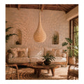 Wicker Teardrop Pendant Shade, second view