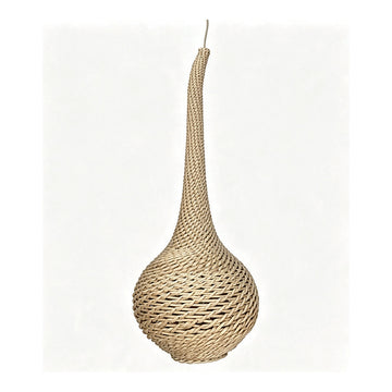 Wicker Gourd Pendant Shade, 132 x 332 in, shown on white