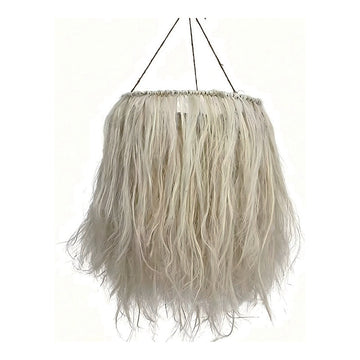 Hemp Fringe Chandelier, 50 x 70 cm, shown on white