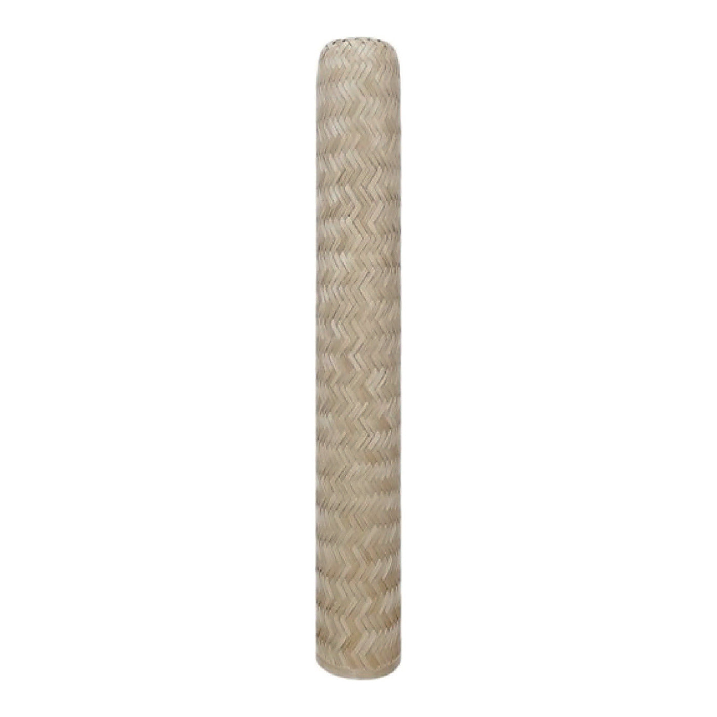 Woven Bamboo Tube Pendant Shade, 4.7" x 26.8", shown on white