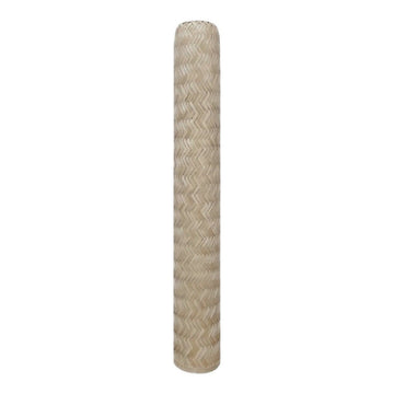 Woven Bamboo Tube Pendant Shade, 4.7" x 26.8", shown on white