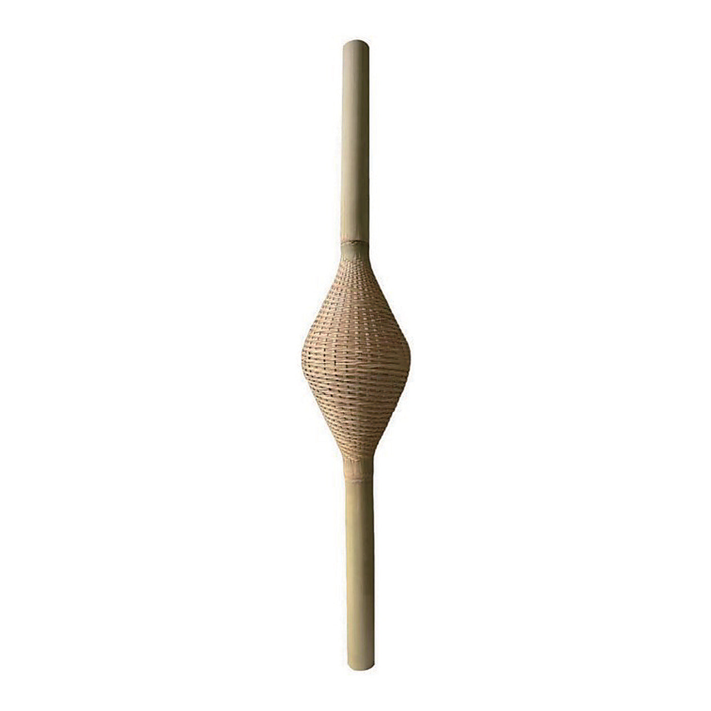 Bamboo Spindle Pendant Shade, 7.9" x 43.3", shown on white