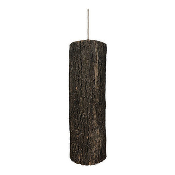 Bark Log Pendant Shade, 11.8" x 27.6", shown on white