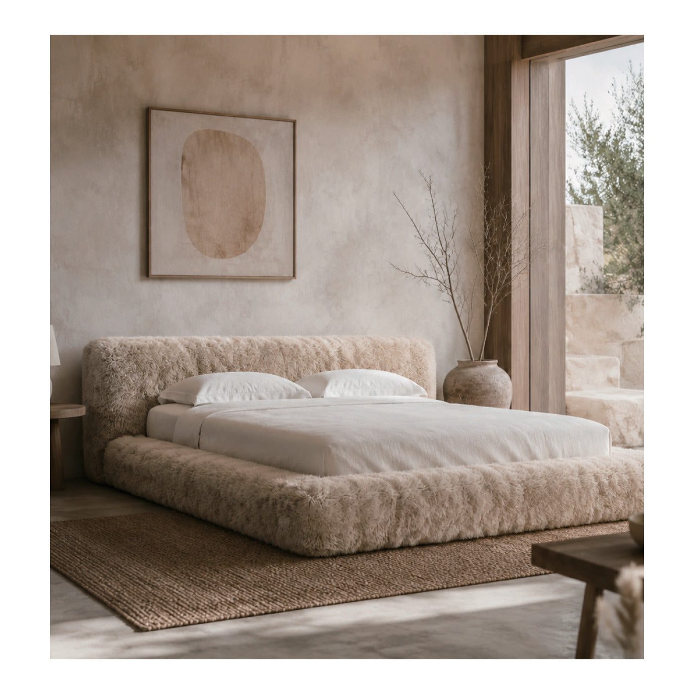 Sheepskin Platform Bed, second view