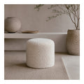 Sheepskin Drum Pouf, second view