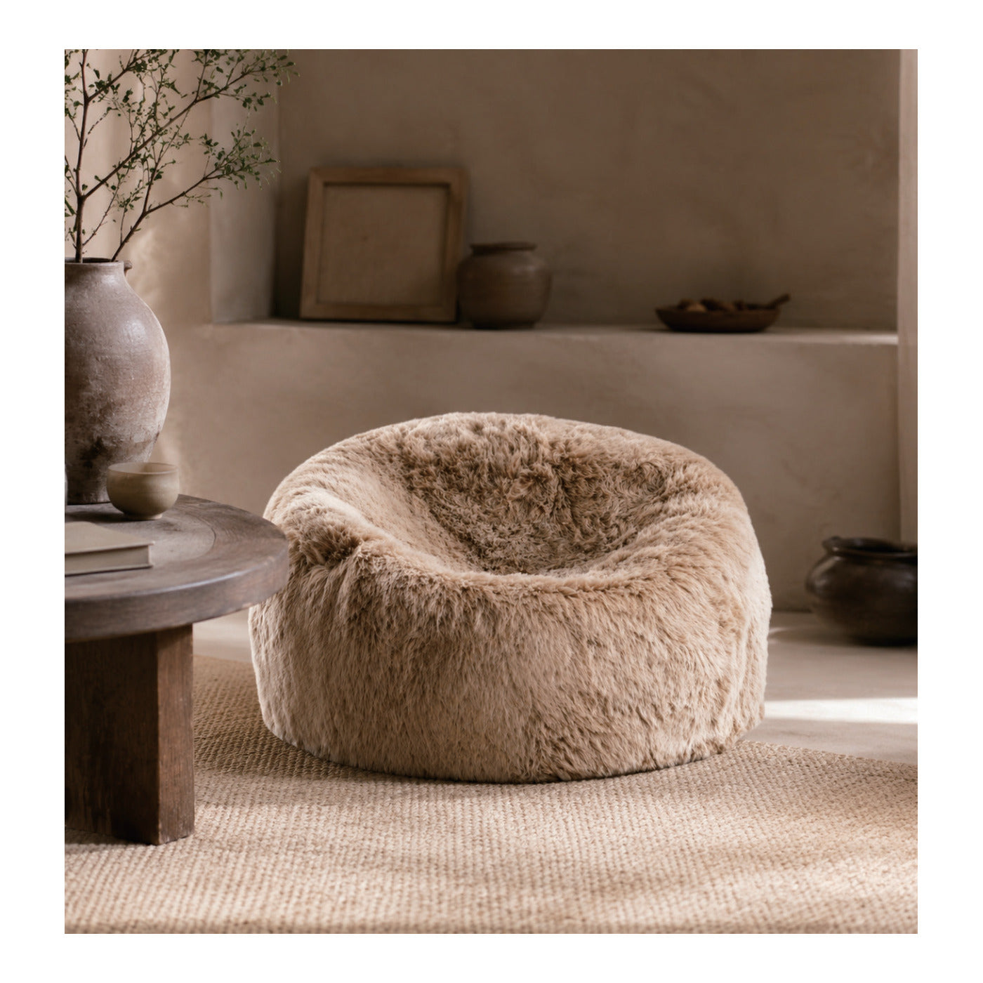 Sheepskin Bean Bag Chair, second view
