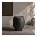 Charred Pine Log Stool, second view