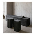 Charred Pine Beam Bench, second view