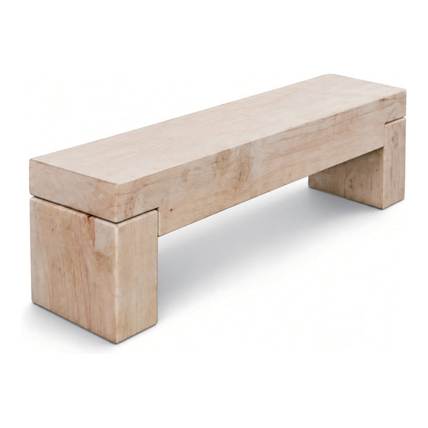 Bleached Elm Bench