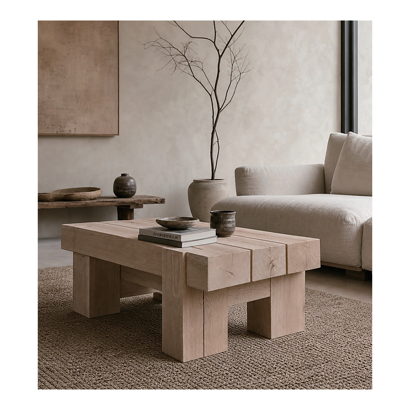 Pine Plank Coffee Table, second view