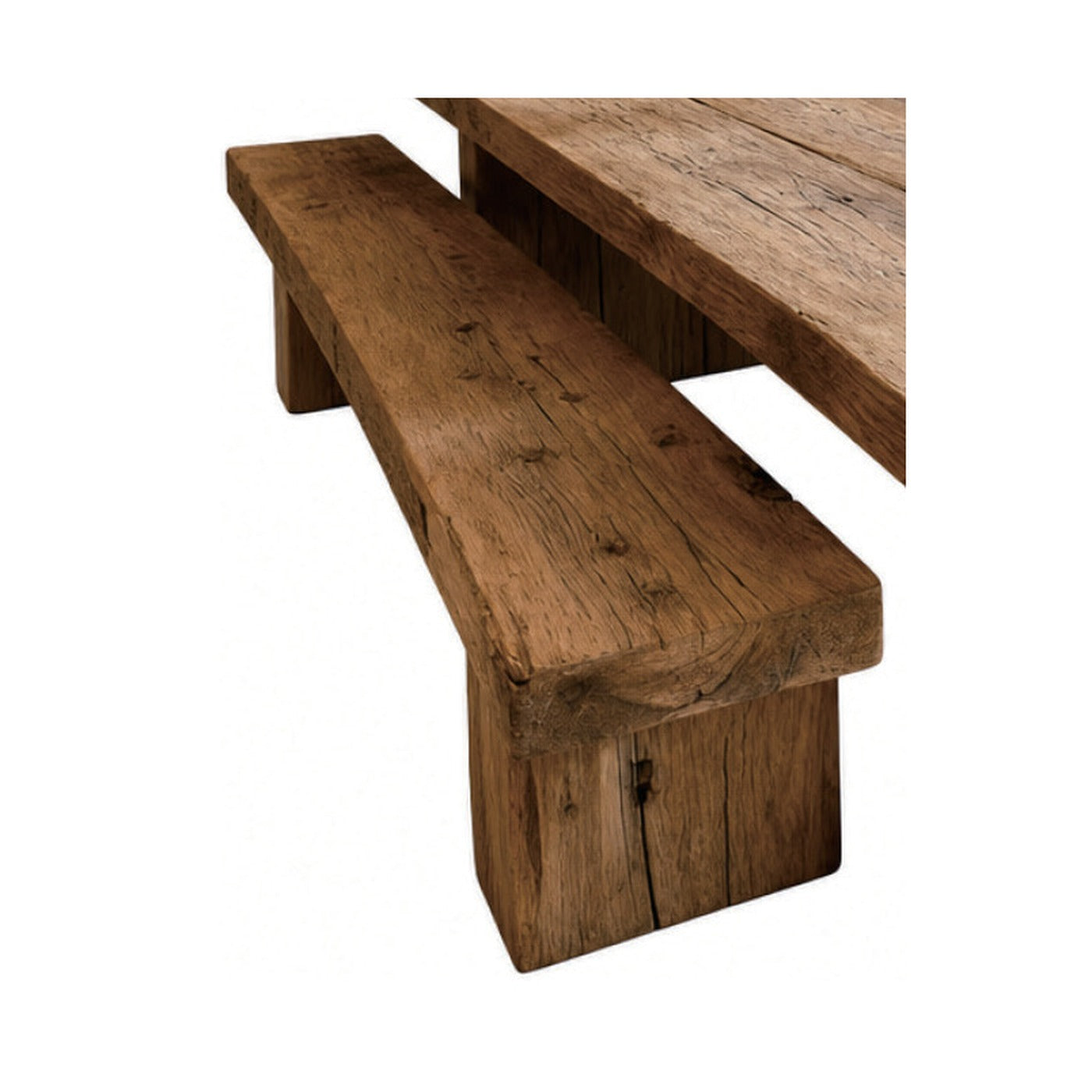 Elm Live-Edge Dining Bench