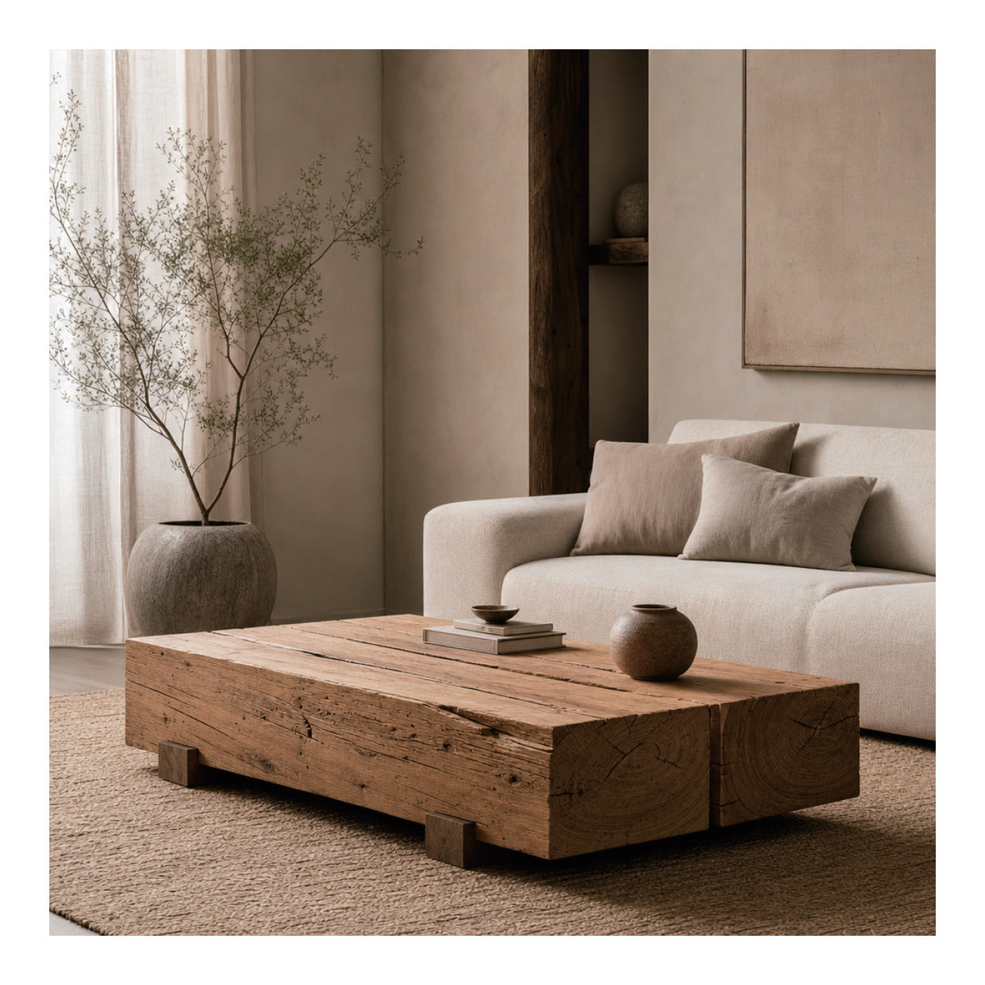 Elm Split-Beam Coffee Table, second view