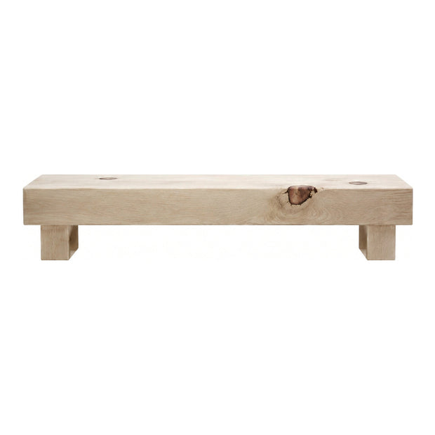 Pine Beam Bench, Bleached