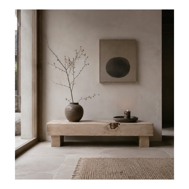 Pine Beam Bench, Bleached
