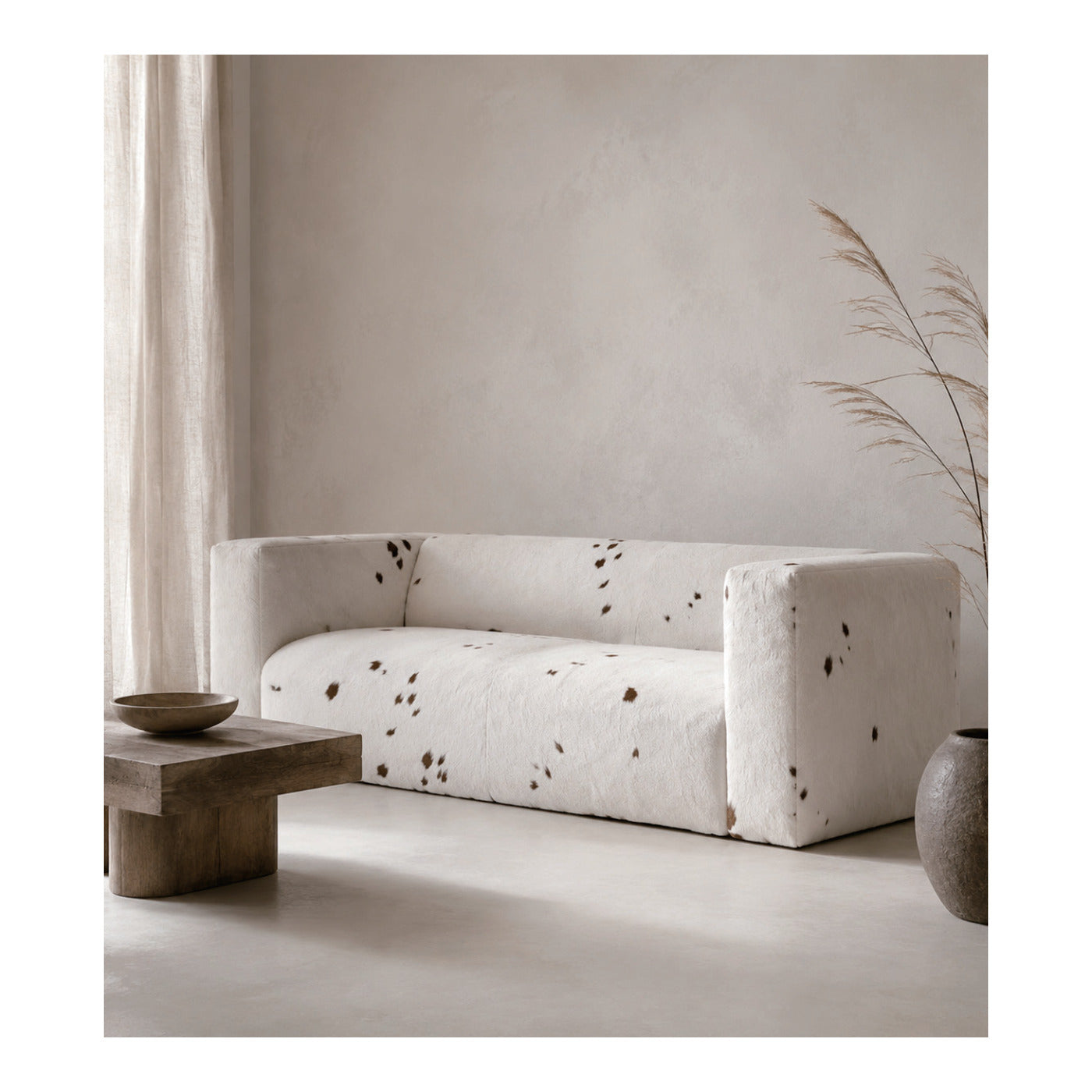 Speckled Cowhide Sofa, second view