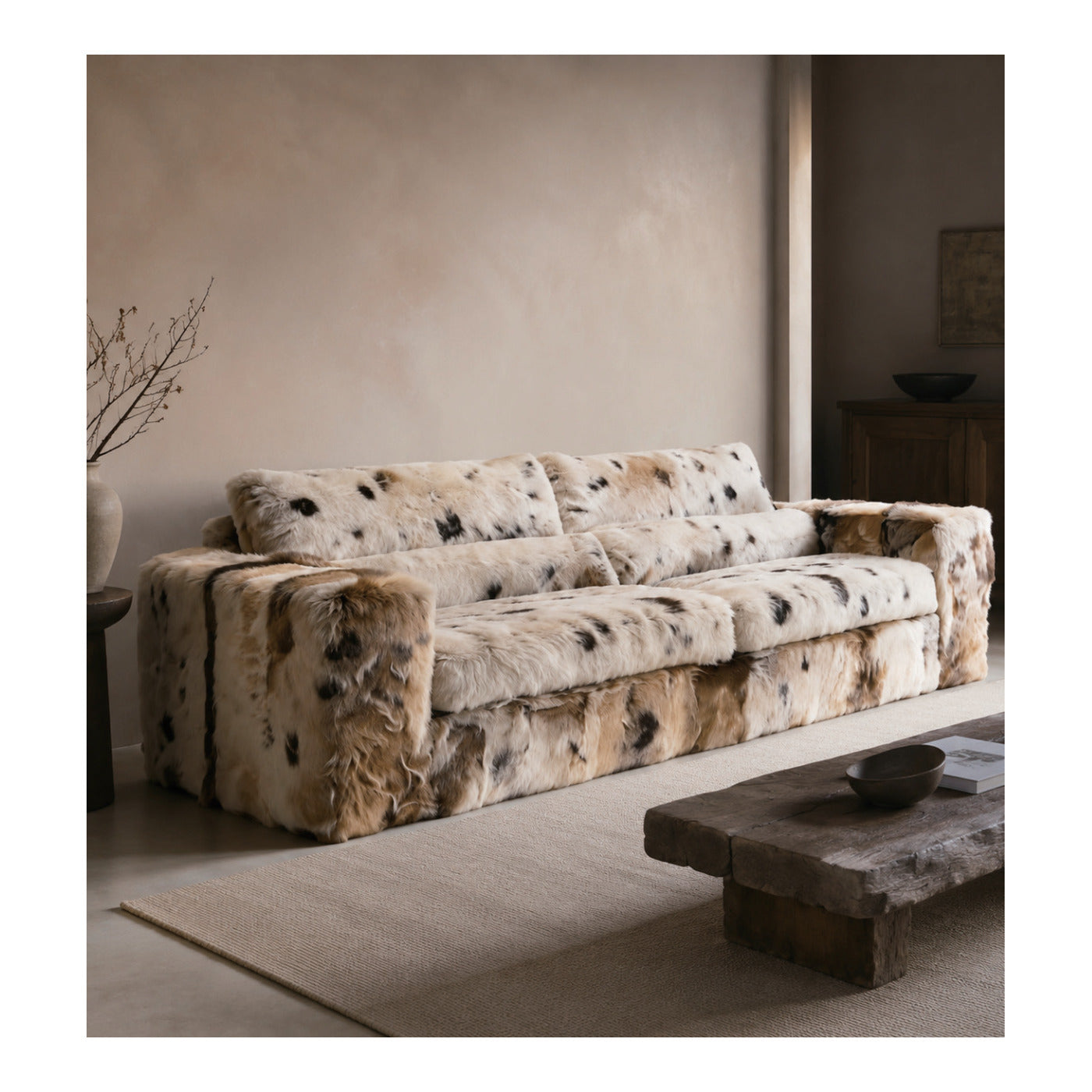 Tibetan Sheepskin Sofa, second view