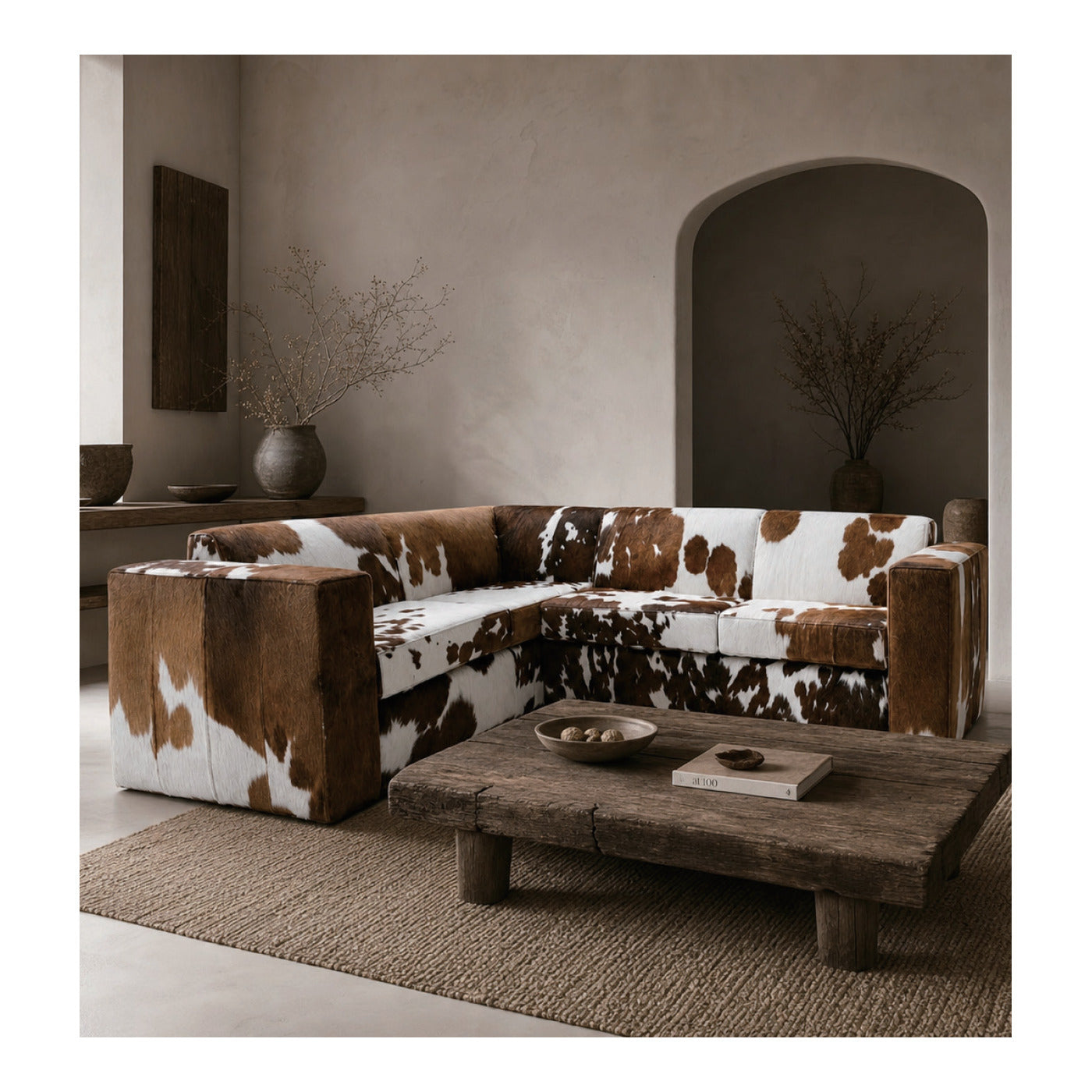 Cowhide Sectional Sofa, second view