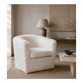 White Hide Tub Chair, second view