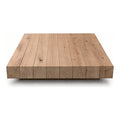 Pine Platform Table, 48 x 48 x 8 in, shown on white
