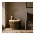 Laced Hide Drum Table, second view