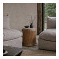 Tan Hide Drum Stool, second view