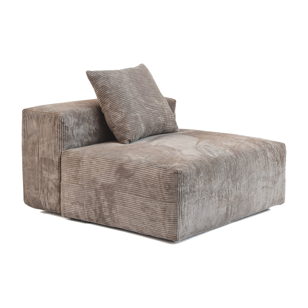 Pixel Modern Modular Sofa, Corduroy Slipcovers - Replacement Covers Only, Brown