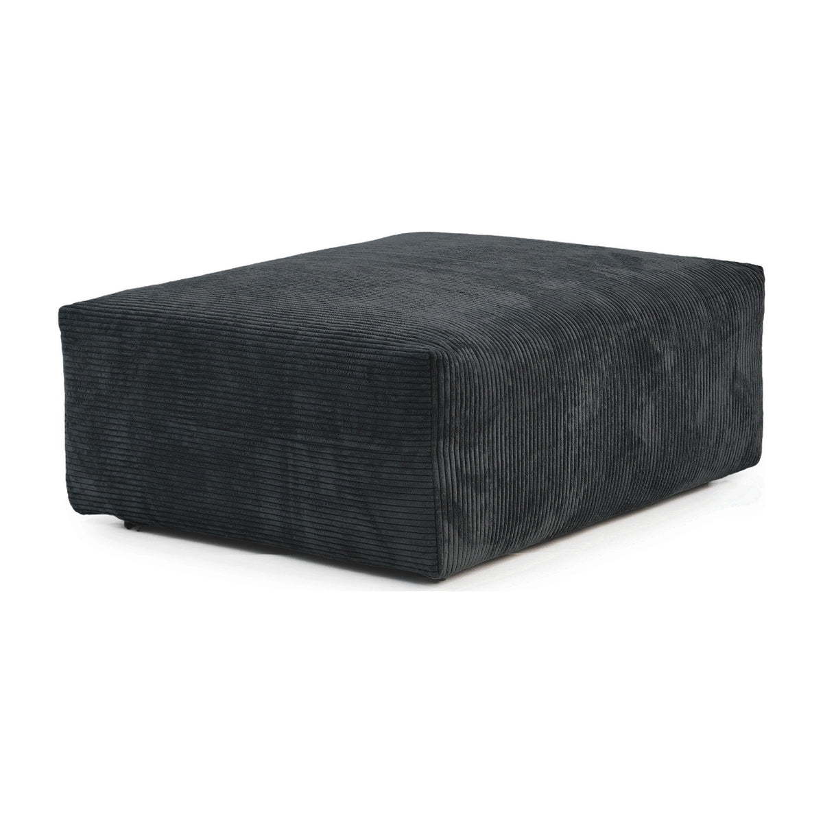 Pixel Modern Modular Sofa, Corduroy Slipcovers - Replacement Covers Only, Black