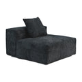 Pixel Modern Modular Sofa, Corduroy Slipcovers - Replacement Covers Only, Black
