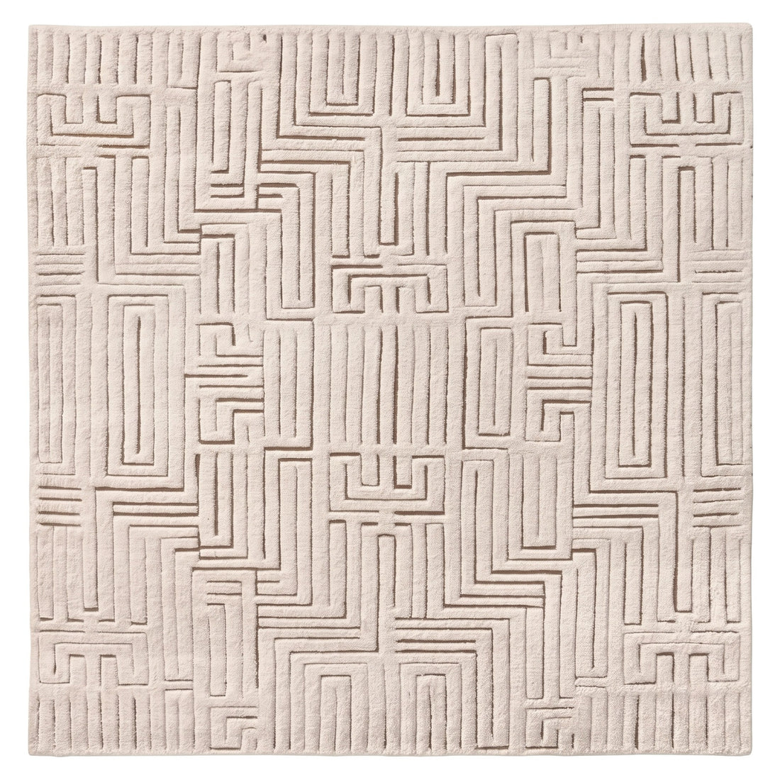 Plush Shag Rug, full view on a white background