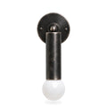 Pure Brass Cylinder Italian Mid-Century Wall Sconce - 1950s Style in antique black