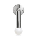 Pure Brass Cylinder Italian Mid-Century Wall Sconce - 1950s Style in polished chrome