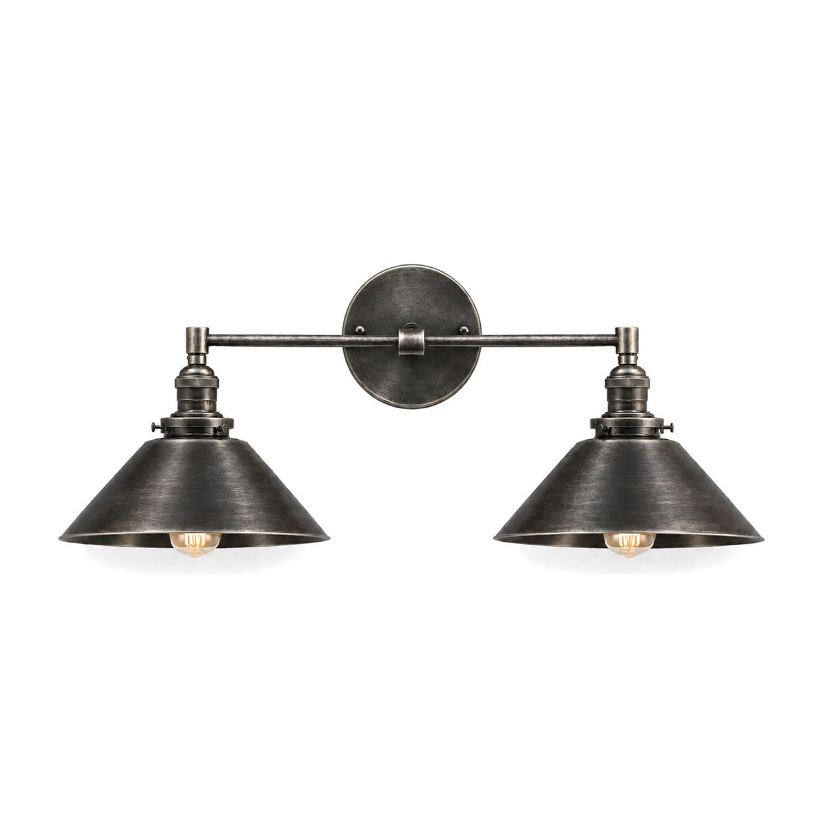 Mid-Century Wall Sconce - 1950s Italian Style Brass Light Fixture in antique black
