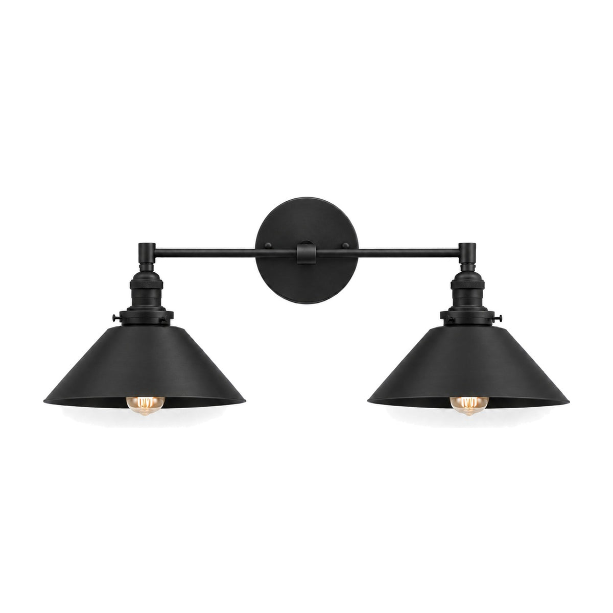 Mid-Century Wall Sconce - 1950s Italian Style Brass Light Fixture in matt black