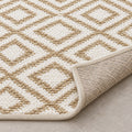 Reversible Jute Rug - Two Looks in One for Versatile Styling, folded corner showing the back