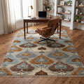 Savannah Grey Brown Transitional in a home office