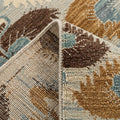 Savannah Grey Brown Transitional, folded corner showing the back