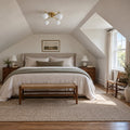 Semi-Flush Mid-Century 4-Light Sputnik Starburst Chandelier – Modern Brass Design in a room