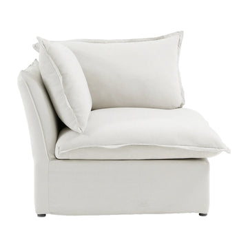 Sky Classic Linen Cloud Sofa, Linen Sectional Sofa Slipcovers - Replacement Covers Only, White