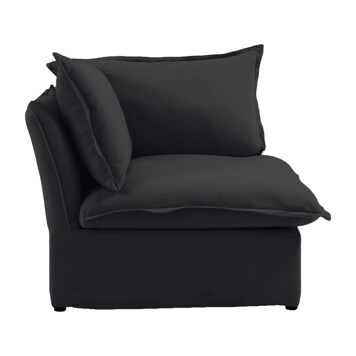 Sky Classic Linen Cloud Sofa, Linen Sectional Sofa Slipcovers - Replacement Covers Only, Black