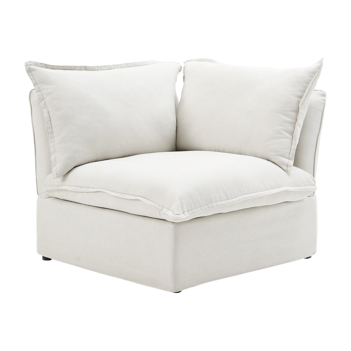 Sky Classic Linen Cloud Sofa, Linen Sectional Sofa Slipcovers - Replacement Covers Only, White