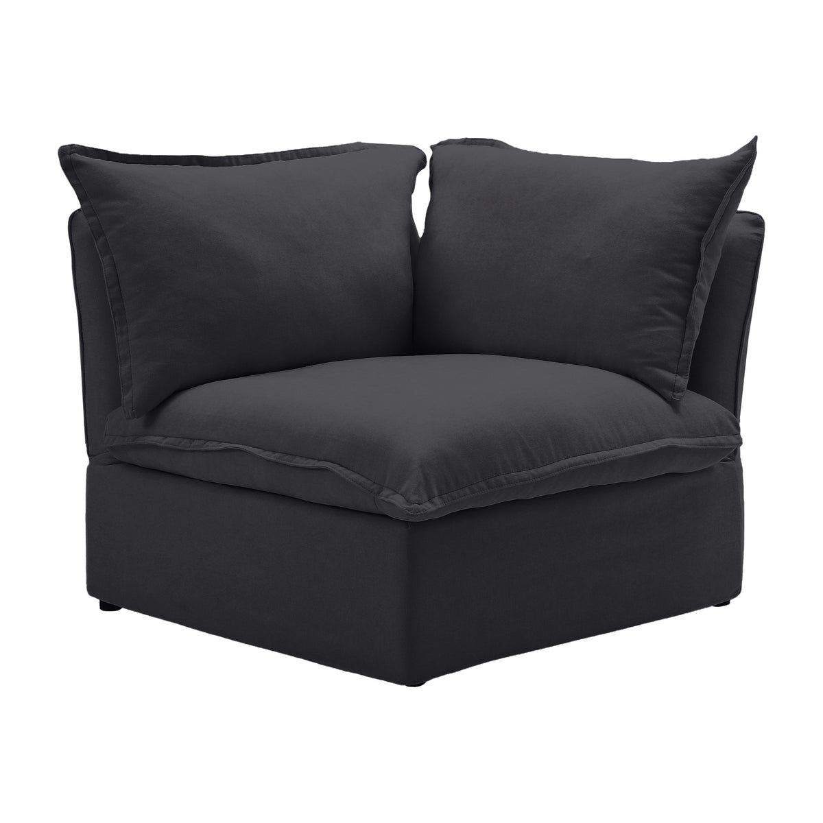 Sky Classic Linen Cloud Sofa, Linen Sectional Sofa Slipcovers - Replacement Covers Only, Black