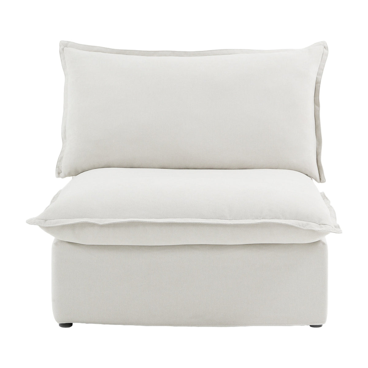 Sky Classic Linen Cloud Sofa, Linen Sectional Sofa Slipcovers - Replacement Covers Only, White