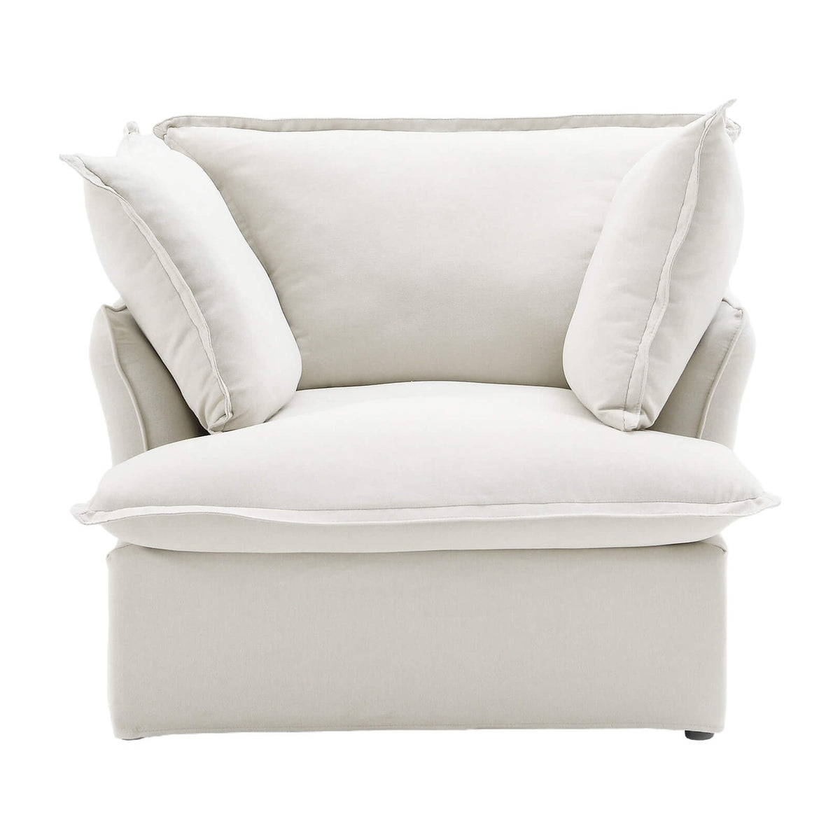 Sky Classic Linen Cloud Sofa, Linen Sectional Sofa Slipcovers - Replacement Covers Only, Beige